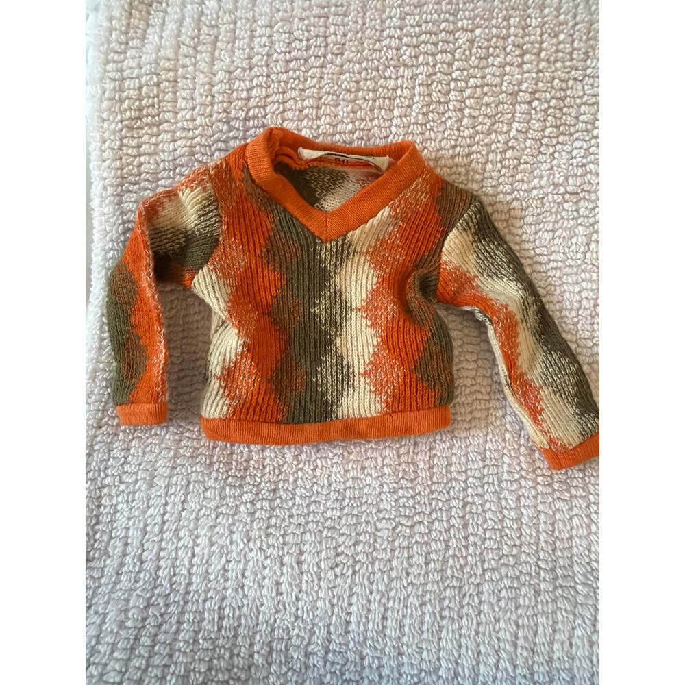Genuine Vintage 1964 Ken Argyle V-Neck Sweater Roller Skate Date #1405 Mattel